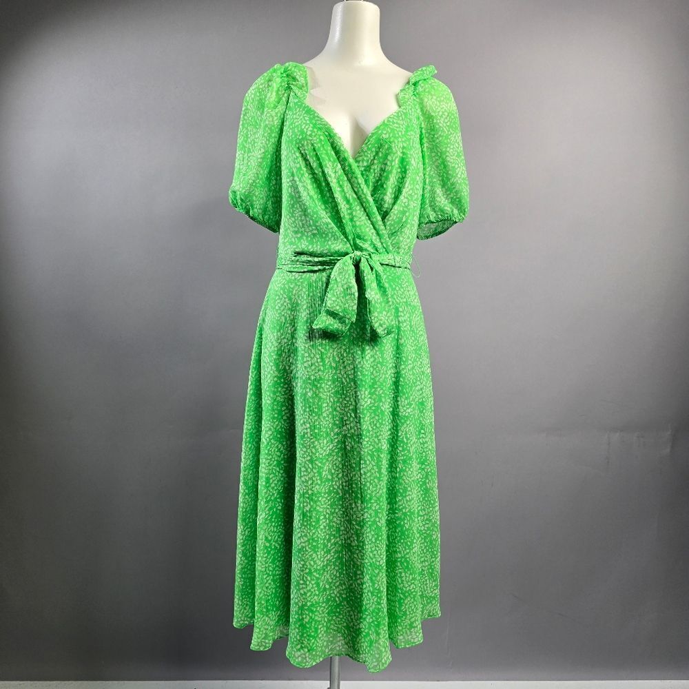 DKNY Vibrant Green Midi Dress R14